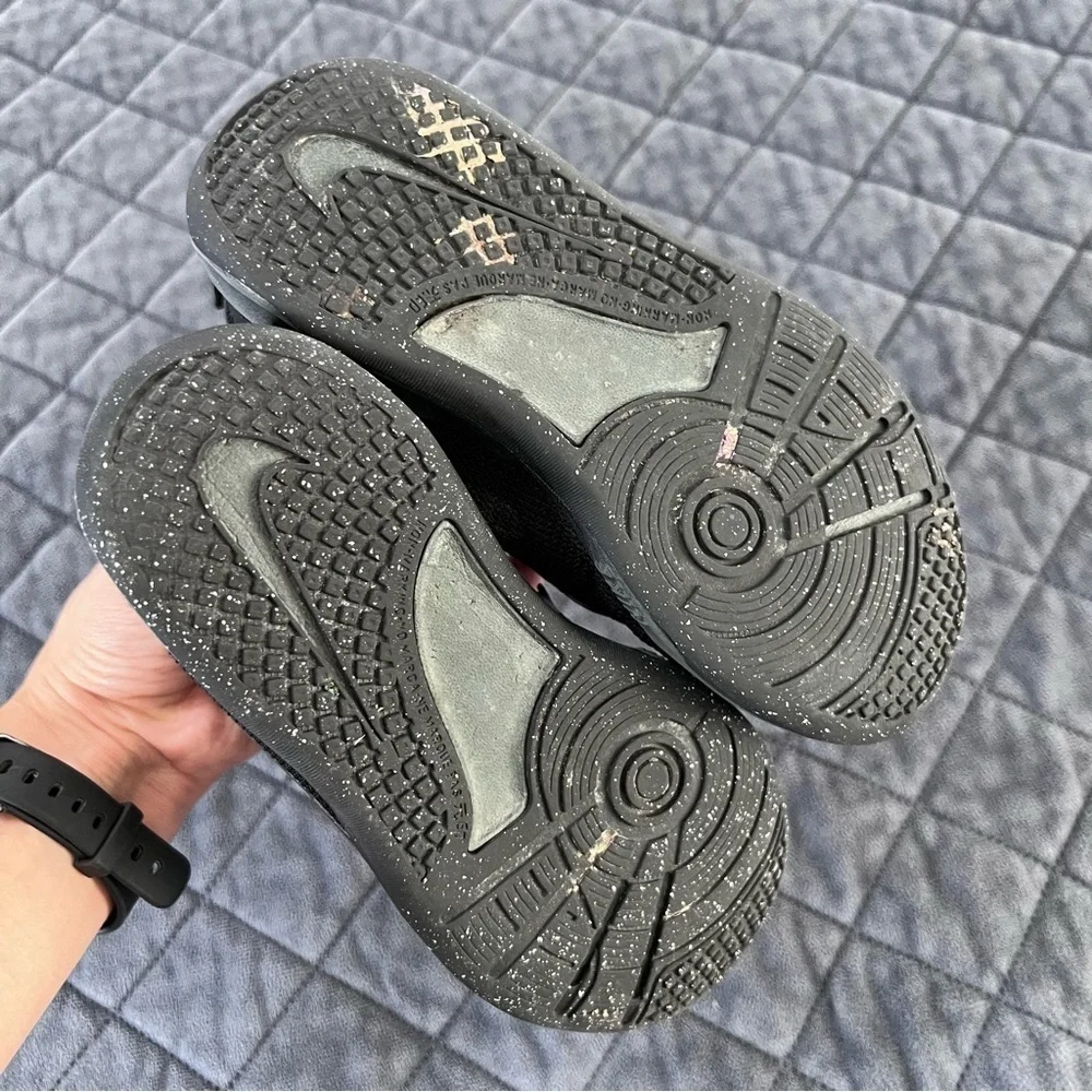 Nike Boys Shoes Sneakers Omni Multi Court Boys 12 C Black Strap On Little Kids